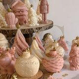 Palline di Natale con decorazione "Foglie di Junco"