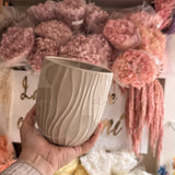 Vaso cilindro ondulato