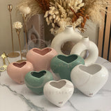 Vaso a forma di cuore liscio