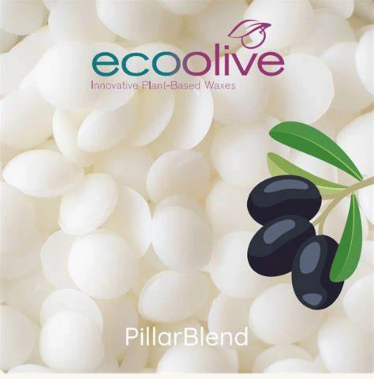 Eco Olive Pillar Blend Cera di Olive per candele in stampi