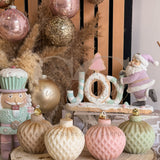 Palline di Natale con decorazione "Foglie di Junco"
