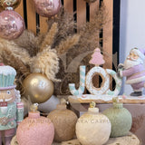 Palline di Natale con decorazione "Foglie di Junco"