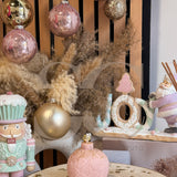 Palline di Natale con decorazione "Foglie di Junco"